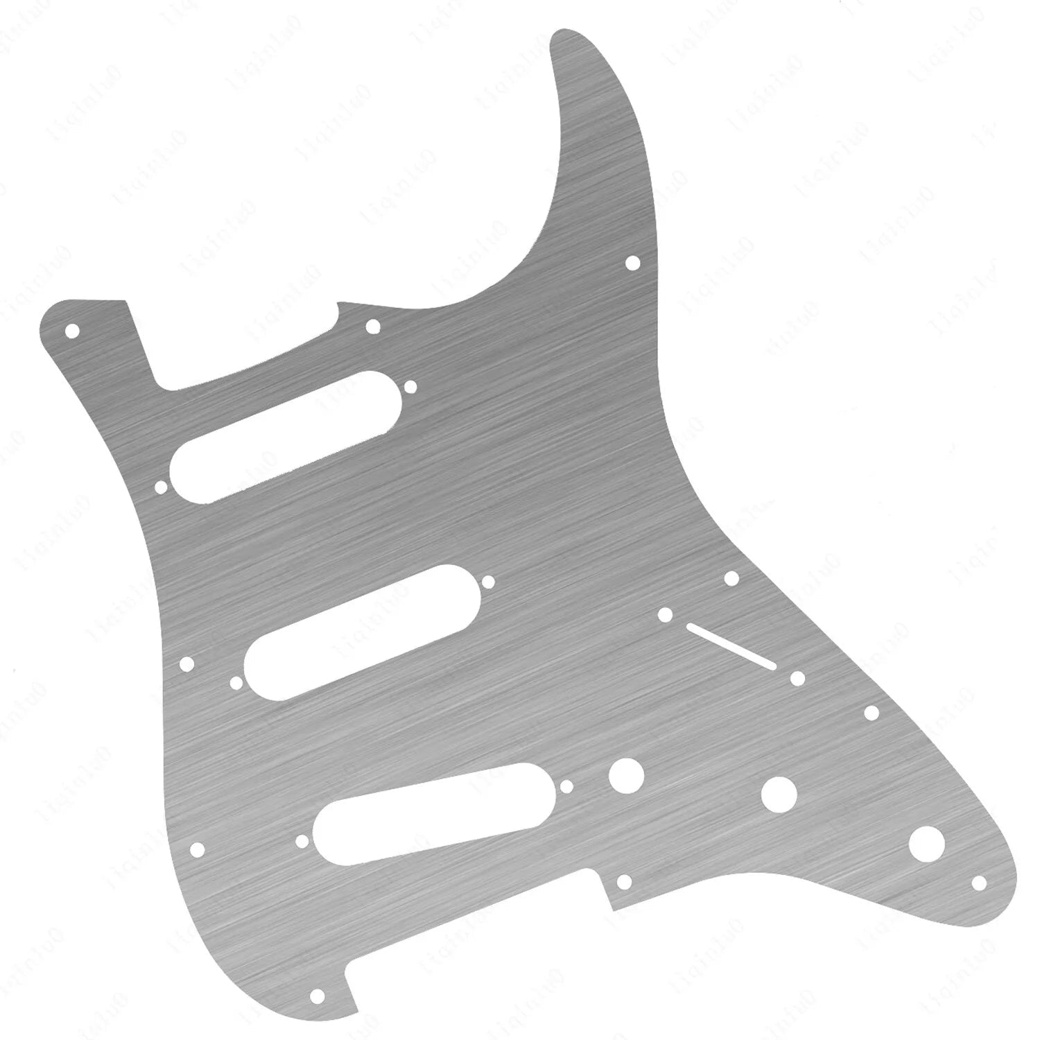 11-Hole SSS Metal Strat Pickguard & Back Plate - Anodized Aluminum Multiple Colors - Ploutone