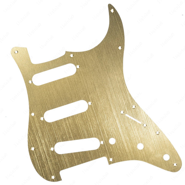 11-Hole SSS Metal Strat Pickguard and Matching Back Plate - 