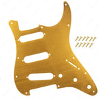 11-Hole SSS Metal Strat Pickguard & Back Plate - Anodized Aluminum Multiple Colors - Ploutone