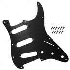 11-Hole SSS Metal Strat Pickguard & Back Plate - Anodized Aluminum Multiple Colors - Ploutone