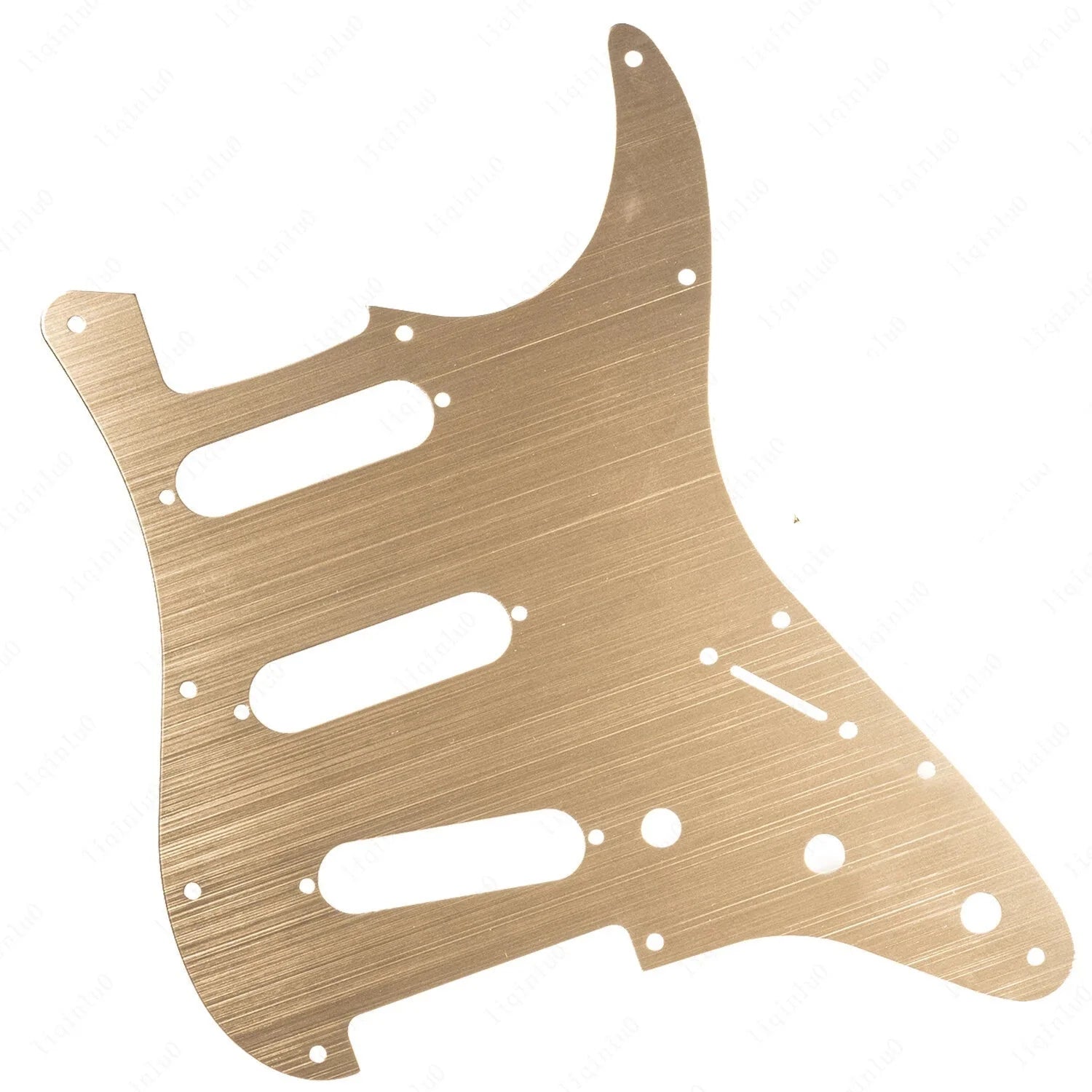 11-Hole SSS Metal Strat Pickguard & Back Plate - Anodized Aluminum Multiple Colors - Ploutone