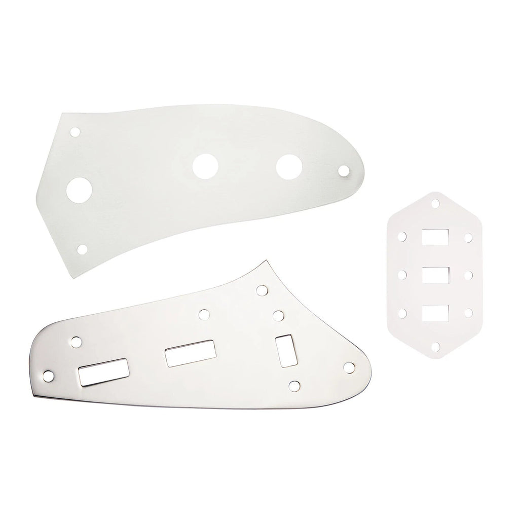 Jaguar Guitar Upper & Lower Control Switch Plate Set fits Fender/Squier - Multiple Colors - Ploutone