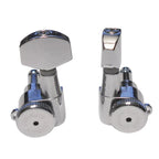 Hipshot Grip-Lock Closed Gear Guitar Tuner Upgrade Kit for 3+3 Headstocks (10mm Post Holes) Chrome - Ploutone
