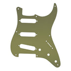 8-Hole SSS Metal Strat Pickguard - Gold Aluminum - Ploutone
