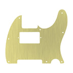 8-Hole HH/ SH Humbucker Metal Telecaster Pickguard - Gold Aluminum - Ploutone