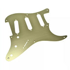 8-Hole SSS Metal Strat Pickguard - Gold Aluminum - Ploutone