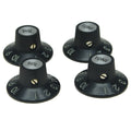 Telecaster Black Witch Hat Bakelite Knobs - 2 Volume, 2 Tone - Ploutone