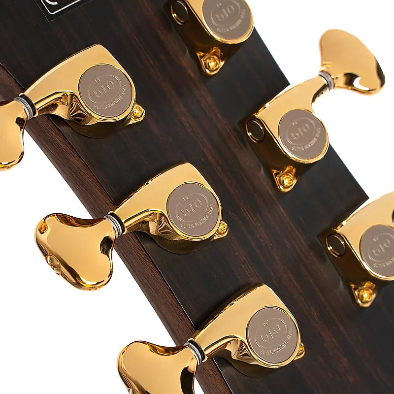 Masterpiece Series Modern Black Acoustic Electric Guitar - Trans Black Gloss (B-Stock) - Ploutone