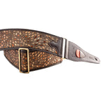 RightOn Steady Talisman Alien Brown Guitar Strap - Ploutone