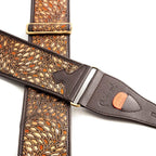 RightOn Steady Talisman Alien Brown Guitar Strap - Ploutone