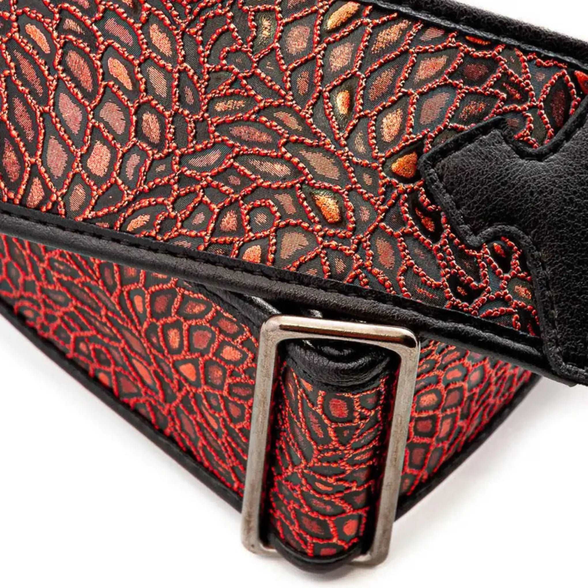 RightOn Steady Talisman Alien Red Guitar Strap - Ploutone