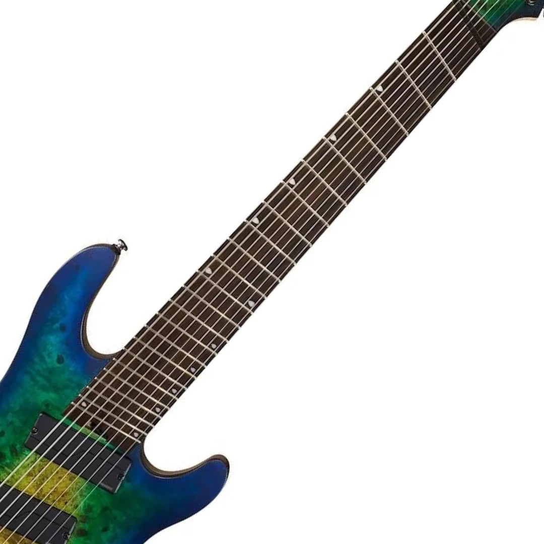 Cort KX508 8-String Multi-Scale Electric Guitar in Mariana Blue Burst - Ploutone