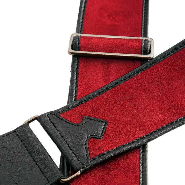 RightOn Steady Talisman Divine Red Guitar Strap - Ploutone