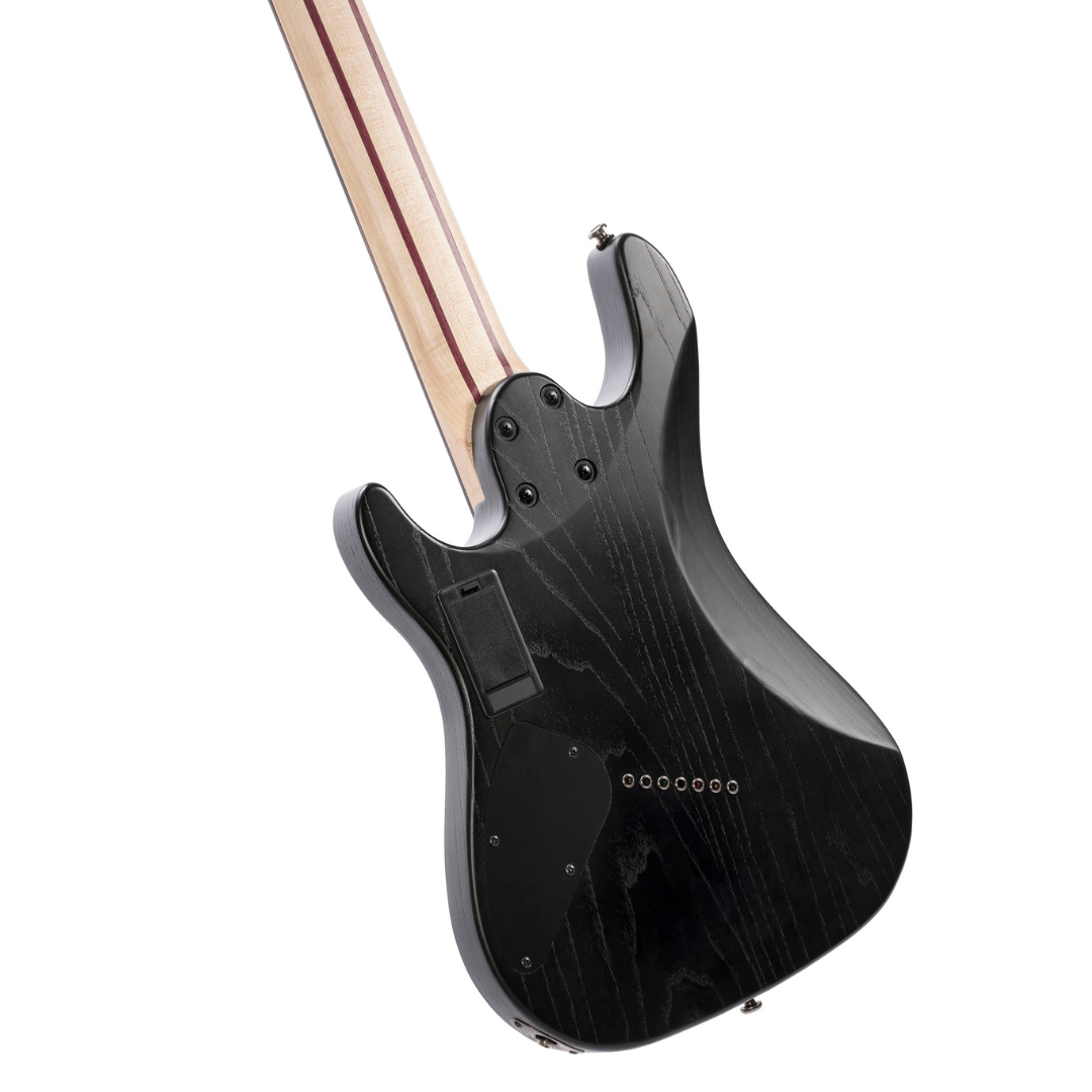 Cort KX507 7-String Multi-Scale Electric Guitar in Stardust Black - Ploutone