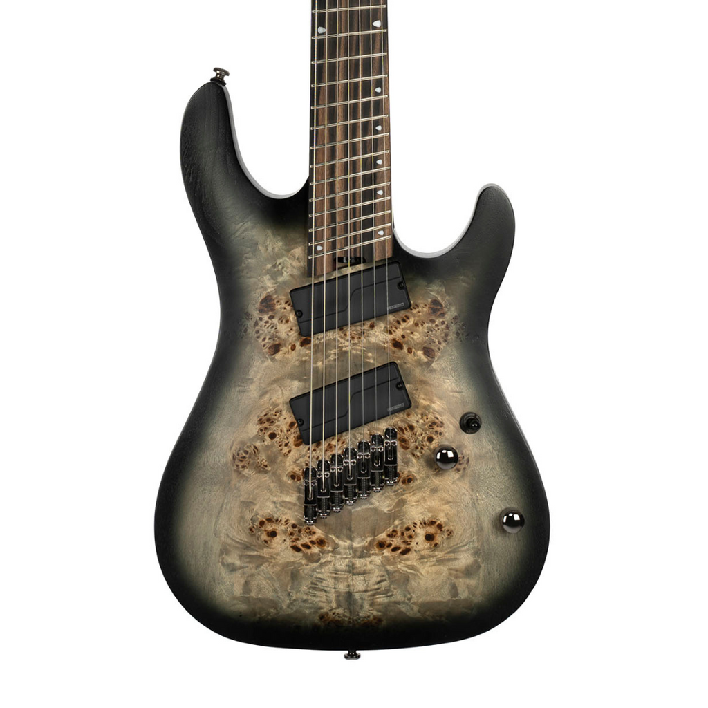 Cort KX507 7-String Multi-Scale Electric Guitar in Stardust Black - Ploutone
