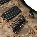 Cort KX507 7-String Multi-Scale Electric Guitar in Stardust Black - Ploutone