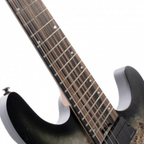 Cort KX507 7-String Multi-Scale Electric Guitar in Stardust Black - Ploutone