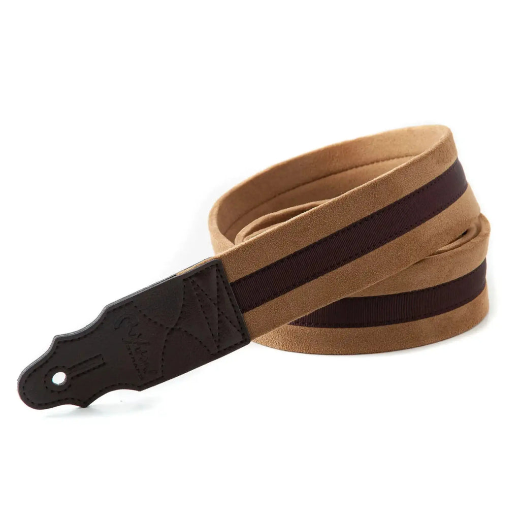 Beige top guitar strap