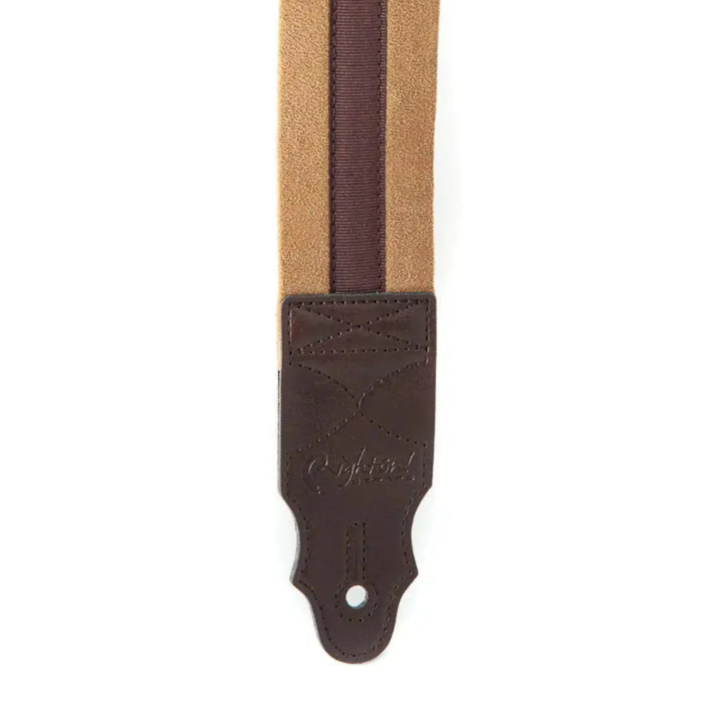 RightOn Standard Plus Plain Beige Guitar Strap - Ploutone