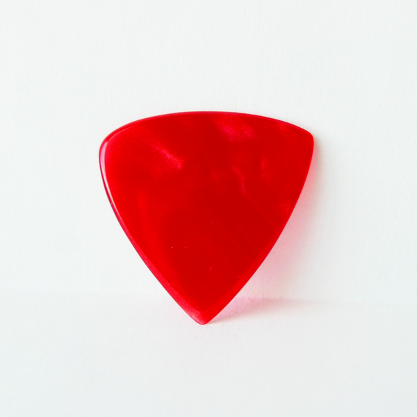 GT Plectrums USA Handmade Ruby Red Acrylic Guitar Pick Triforce 2mm - Ploutone