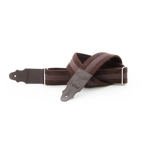 RightOn Standard Plus Plain Brown Guitar Strap - Ploutone