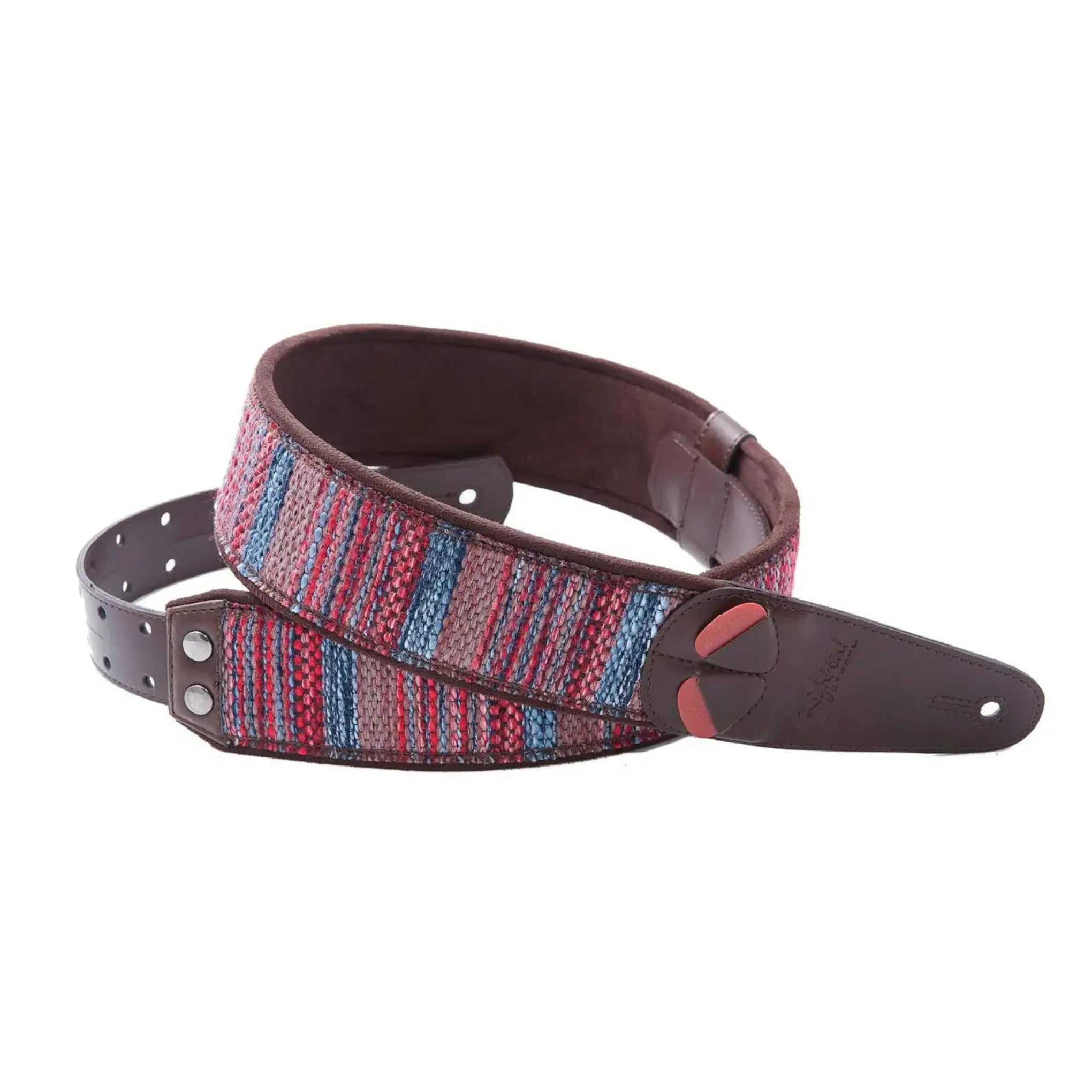 RightOn Steady Mojo Maracaibo Red Guitar Strap - Ploutone