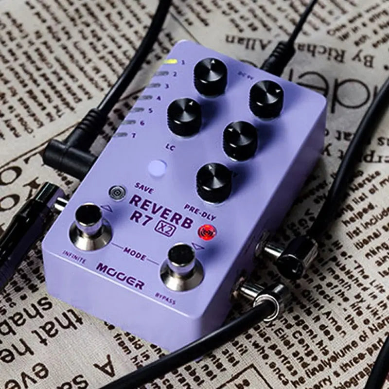 MOOER R7 X2 Reverb Effect Pedal - Ploutone