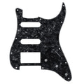 11-Hole HSS Strat Pickguard - 4-Ply Black Pearl Default Title - Ploutone