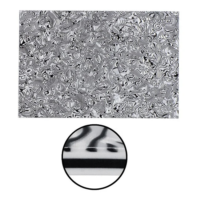 Guitar Pickguard Material - 4-Ply Zebra Stripe - 17 x 11.5 inch Pickguard Blank Default Title - Ploutone