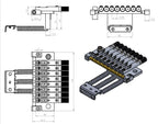 Nova Guitar Parts 8-String Headless Tremolo Bridge - Ploutone