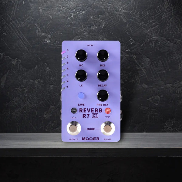 MOOER R7 X2 Reverb Effect Pedal - Ploutone