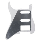 11-Hole HSS Strat Pickguard and Matching Back Plate - 4-Ply Brown Pearl - Ploutone