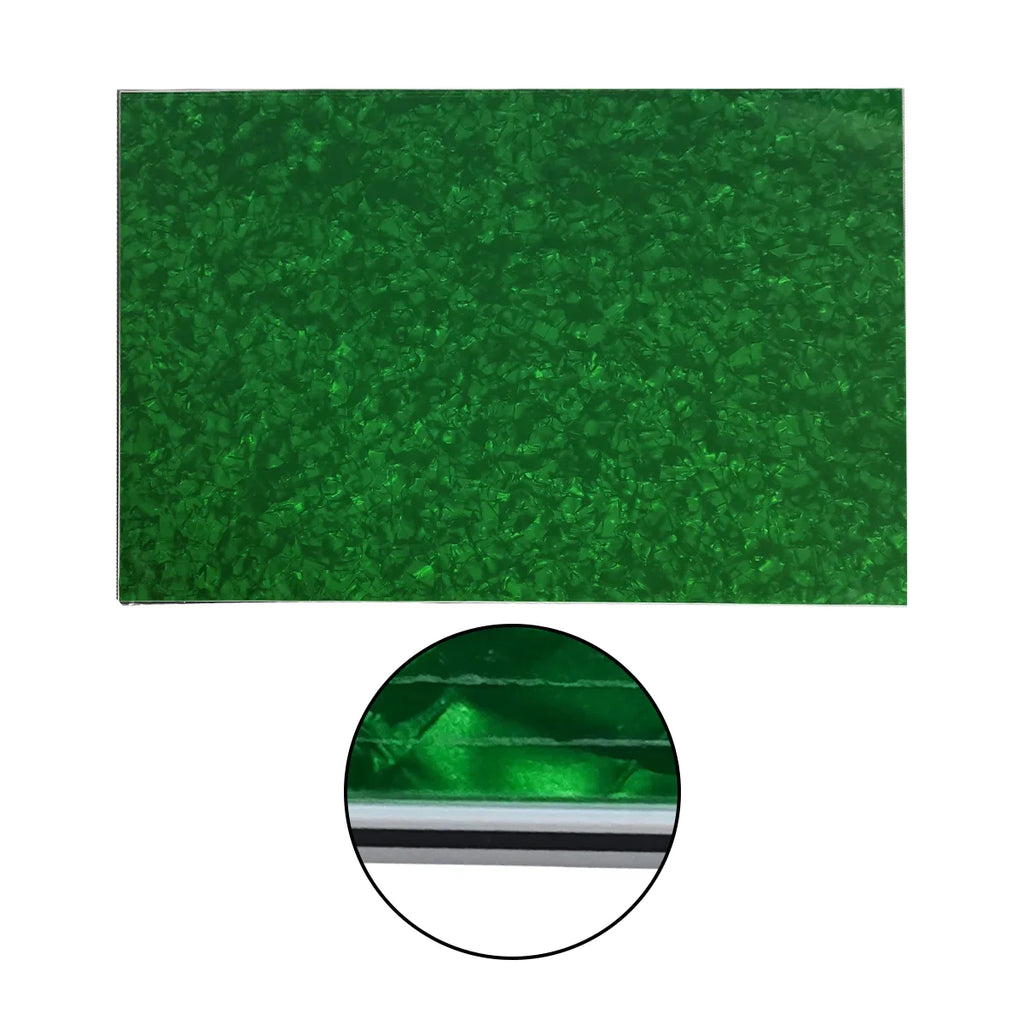 Guitar Pickguard Material - 4-Ply Green Pearl - 17 x 11.5 inch Pickguard Blank Default Title - Ploutone
