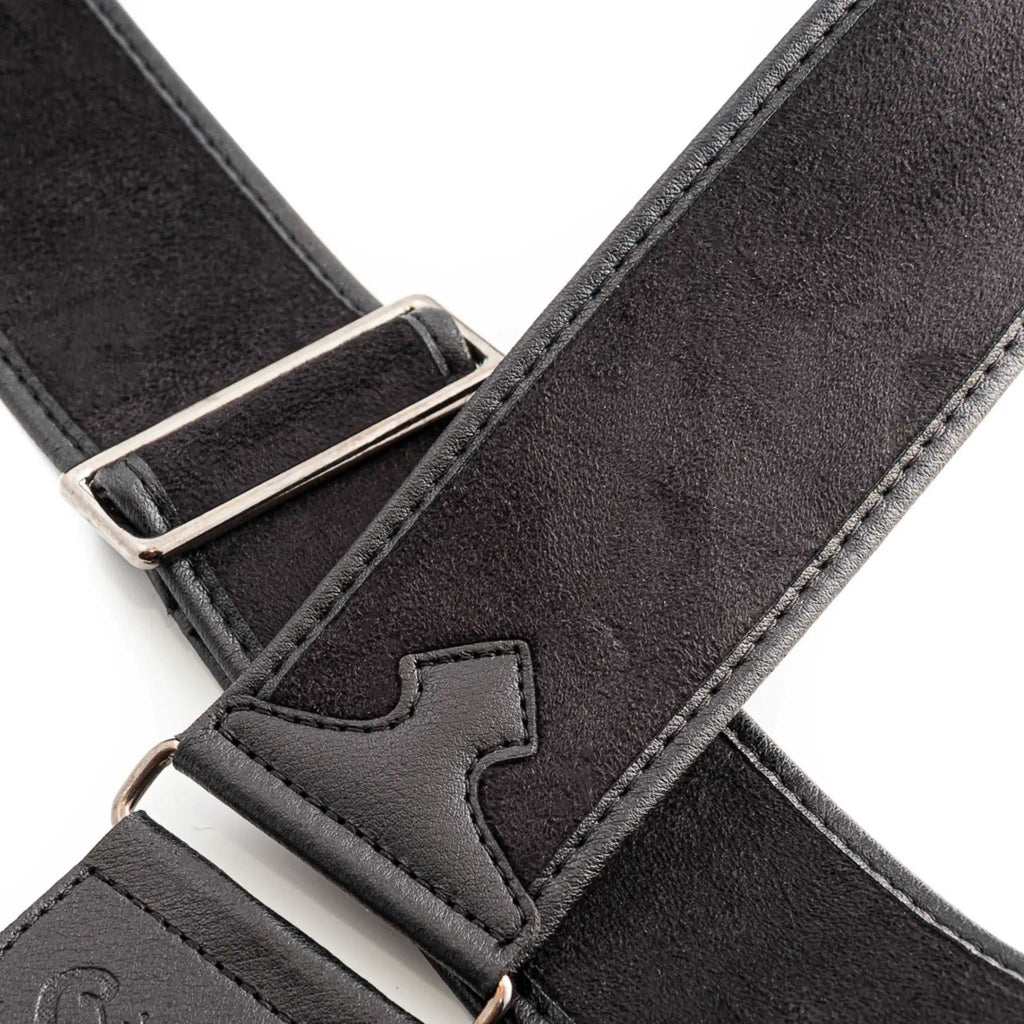 RightOn Steady Talisman Divine Black Guitar Strap - Ploutone