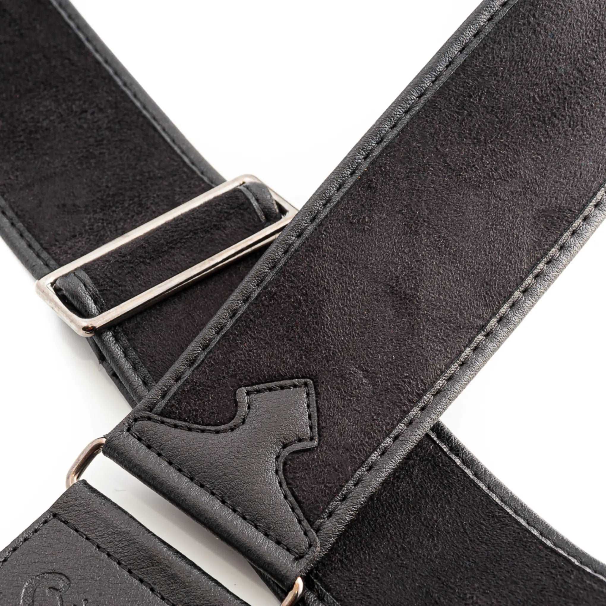 RightOn Steady Talisman Divine Black Guitar Strap - Ploutone