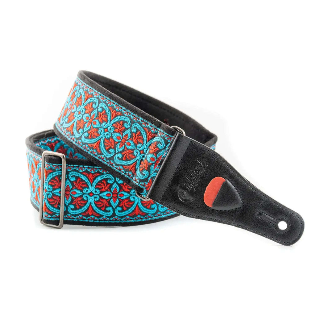 RightOn Steady Standard Fillmore Blue II Guitar Strap - Ploutone