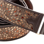 RightOn Steady Talisman Alien Brown Guitar Strap - Ploutone