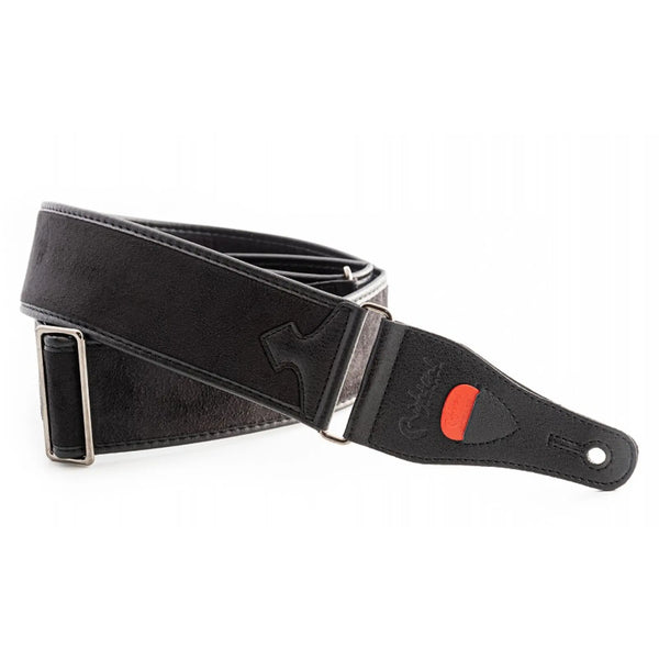 RightOn Steady Talisman Divine Black Guitar Strap - Ploutone