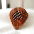 Handcrafted Wooden Guitar Pick - 2.9mm Jazz XL Chechen Wood Plectrum - Ploutone